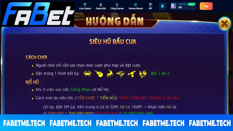 Trải nghiệm Bầu Cua Fabet vô cùng hấp dẫn và linh hoạt Trải nghiệm Bầu Cua Fabet vô cùng hấp dẫn và linh hoạt